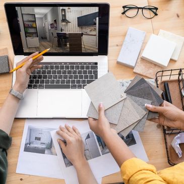 interior designing team at work