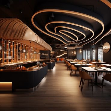beautiful restaurant and bar design