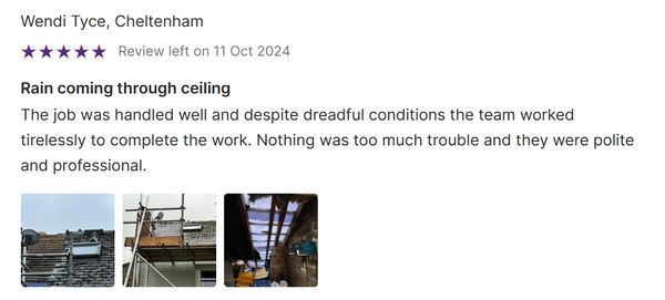 Team repairing rain-damaged ceiling under tough conditions.