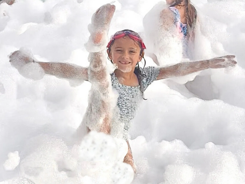 Foam parties in Weddington for kids are fun for birthdays, schools, camps & HOA events.
