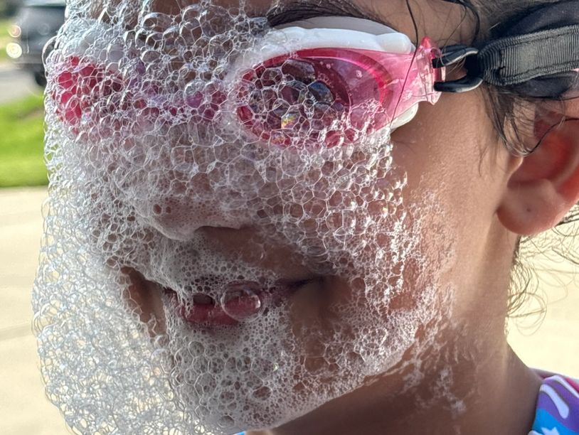 Foam party in Fort Mill SC for kids at a Fort Mill SC summer camp in