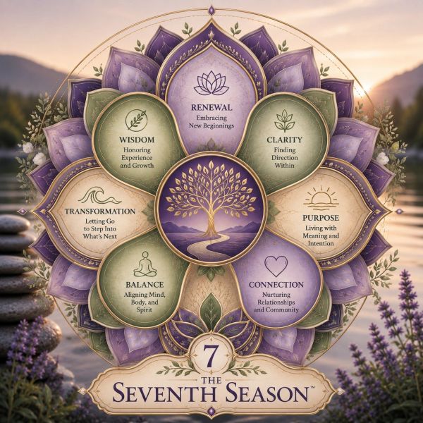 Mandala of spiritual themes for the seventh season.