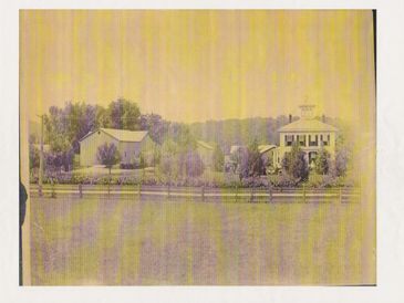 The way the Adams Pioneer Farm looked around the turn of the century (1900).