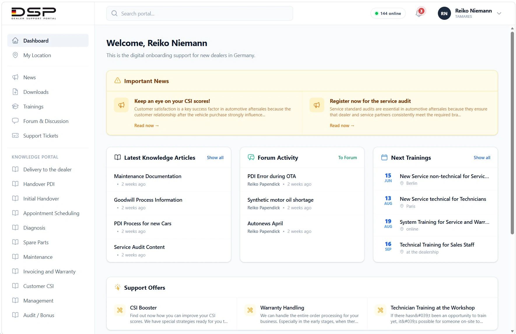 Dealer Onboarding Portal for Rental