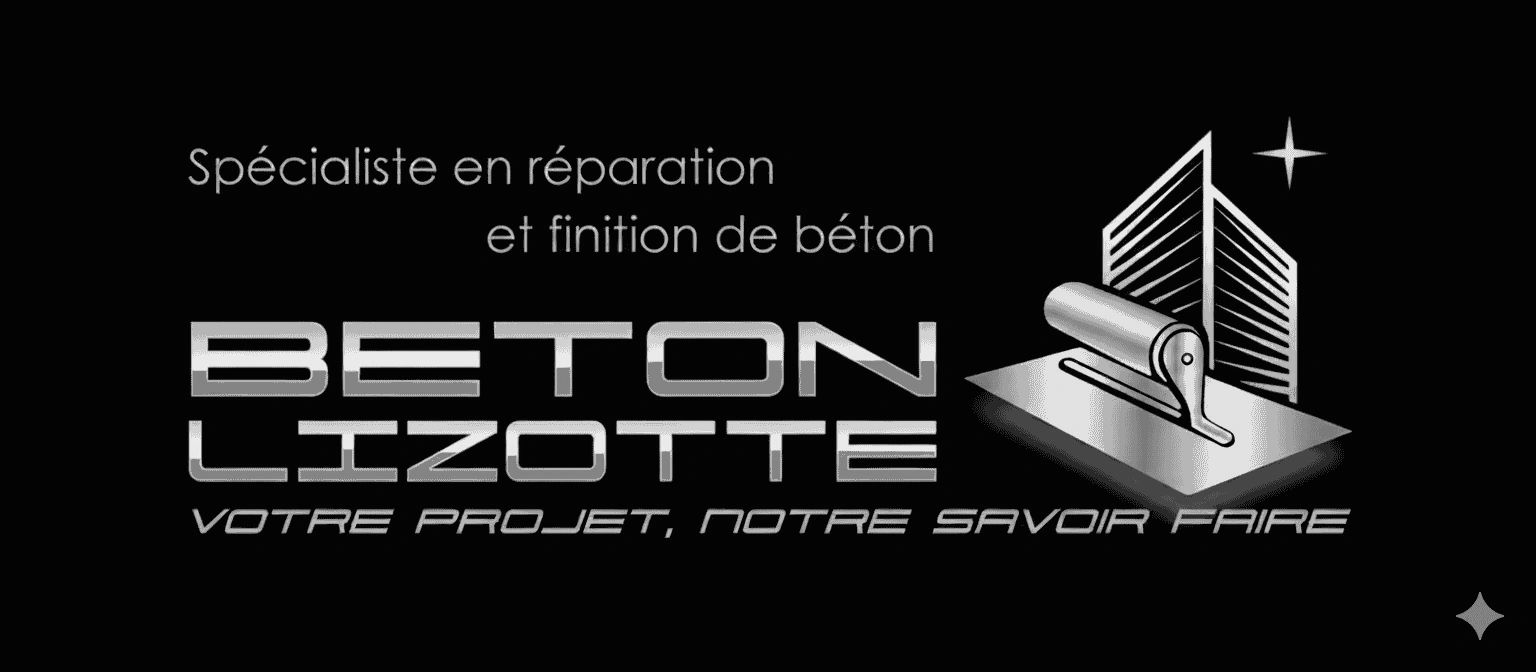 Logo Béton Lizotte : Spécialiste en réparation et finition de béton.