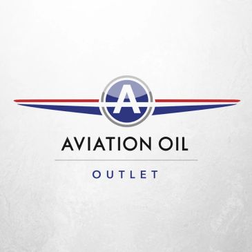 Logo for Aviation Oil Outlet with wings and a letter A.