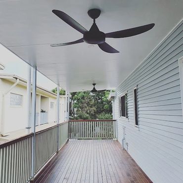 ceiling fans and LED lighting
