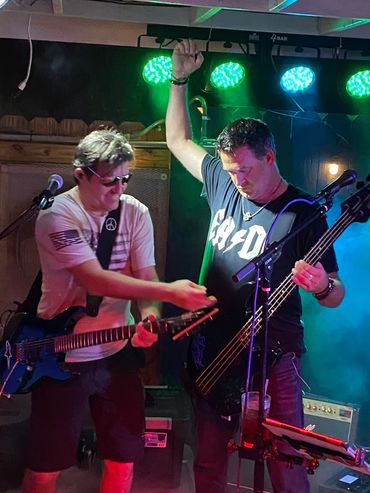 Alex and Dan rocking out.