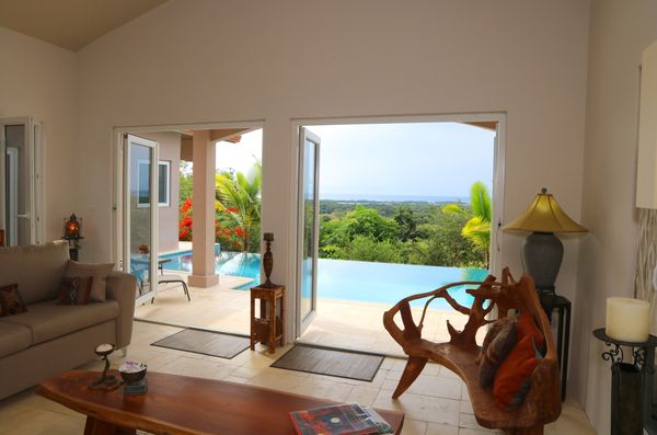 French doors in every room to pool