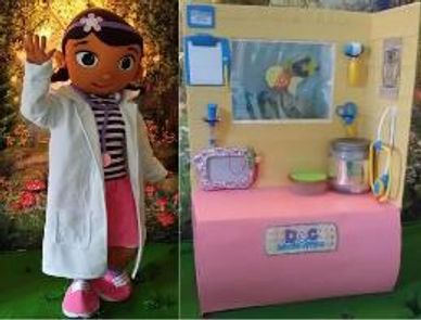 Toy doctor appearances for Houston birthday Party. Awesome costumes, theme related games, and music