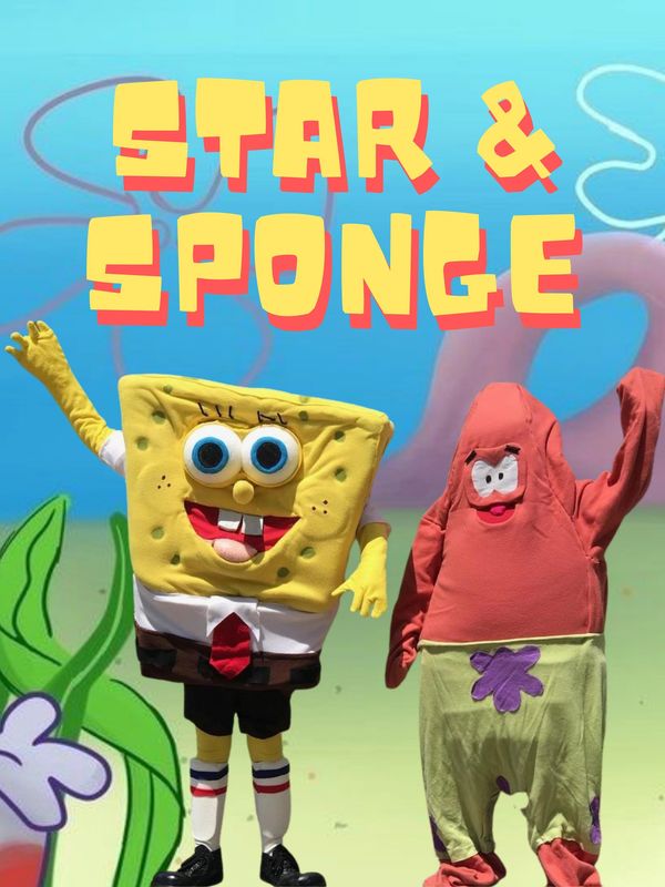 Sponge Mascot for great costume & games that relate to the show. Houston party play w/ friends.