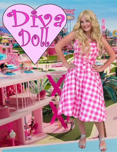Houston Fashion doll costumed character available for birthday parties with great activities & prize