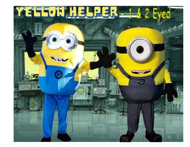 Minion Mascots for great costume & games that relate to the show. Houston party w/ minion characters