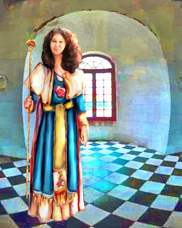 Concept art illustration fantasy fiction character study "Sofia La Maga"