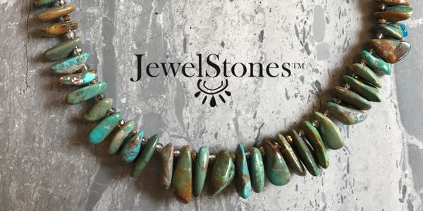 Top Drilled Genuine Turquoise Stone Necklace