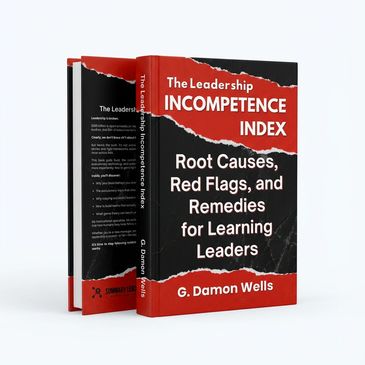 Book titled 'The Leadership Incompetence Index' by G. Damon Wells.