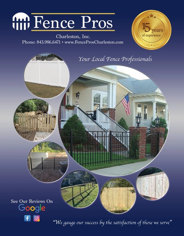 Fencing Flyer From Fence Pros Charleston, Inc.