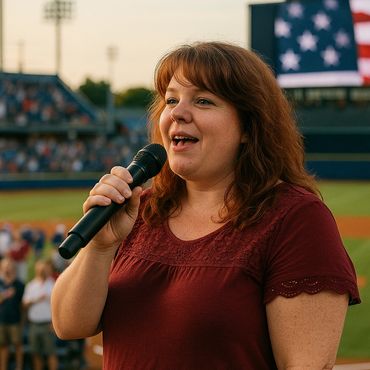Singing at a ball game