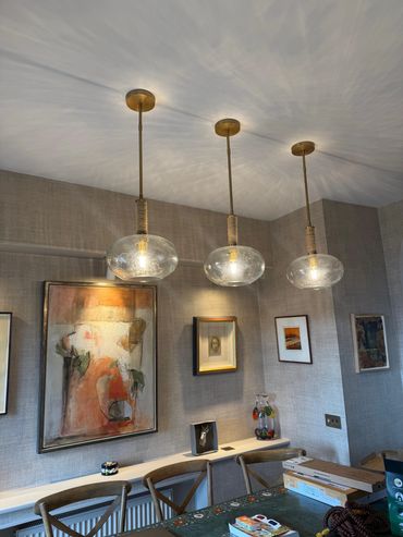 image showing 3 luxury light fittings