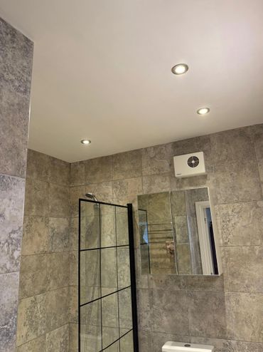 downlights in a bathroom