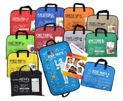 English family engagement games and books.