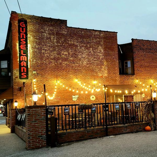 Picture of Gunselman's Tavern Patio and string lights