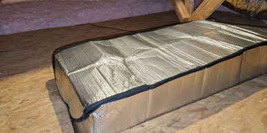 radiant barrier attic access tent