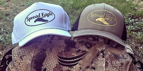 Snow  Goose hunters and Duck hunters are covered with our new Spread Eagle Waterfowl hats.