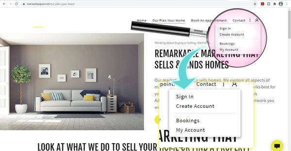 Maria Velazquez Real Estate website design