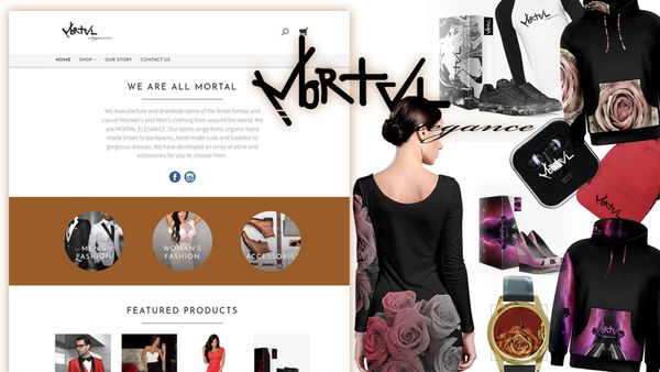 Mortal elegance website design