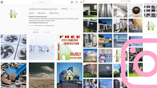 Neighborhood Heating and Air social media maintenance