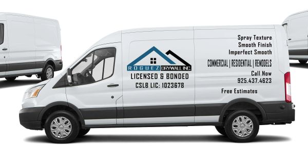 Roquez Drywall vehicle wrap