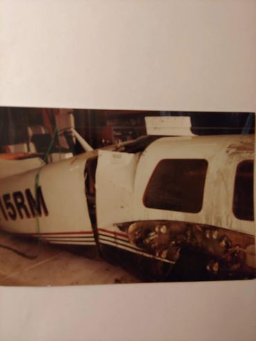 Side profile of a white aircraft fuselage