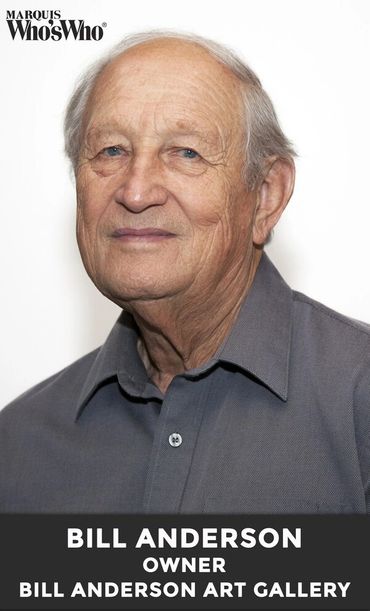 MARQUIS WHO'S WHO BILL ANDERSON OWNER BILL ANDERSON ART GALLERY HUNTINGTON BEACH MAILBOX EXPRESS