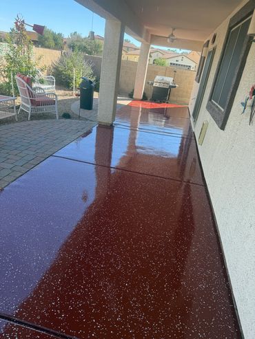 Epoxy done on Patio.