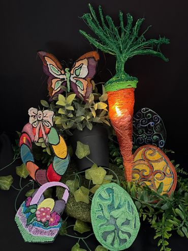 3D CARROT was used to hold candy and then a light was put in for decor