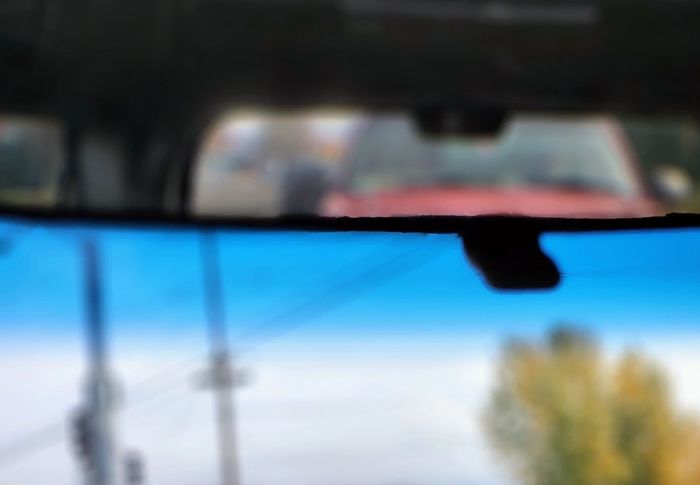 A glance through the rearview mirror. 