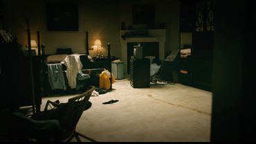 Old style bedroom in disarray