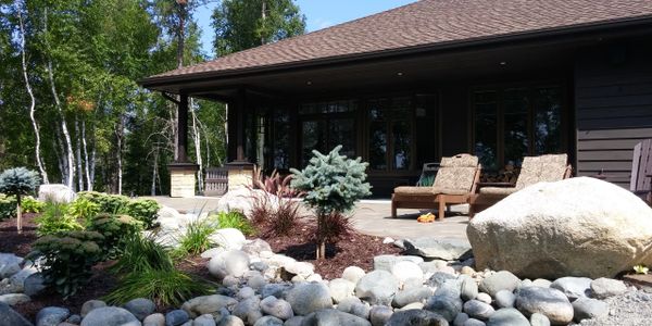 patio, deck, interlock, natural stone, river rock, Tough Oaks Landscaping in Barrie