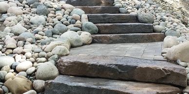 steps, exterior stairs, expert step builder, hardscaping, landscaping Barrie,Tough Oaks Landscaping