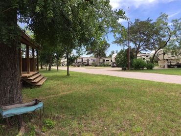 RV Sites 1-6 at Cedar Bend RV Park in Bertram Texas