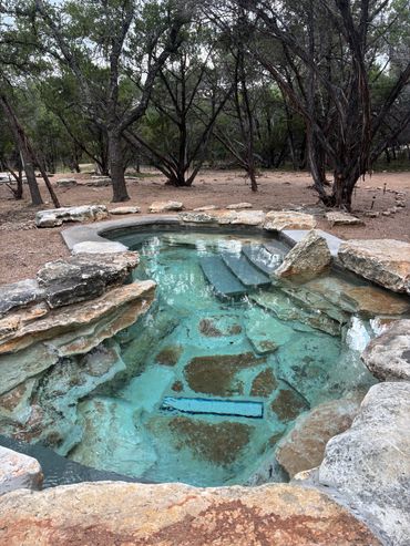 Cedar Bend RV Park Smaller Pool and Spa Bertram Texas