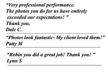 Reviews from clients written in black color with a white color background