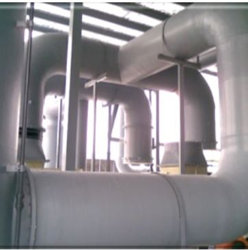 Round duct fittings, Tee, Elbow, Flange, Fiberglass