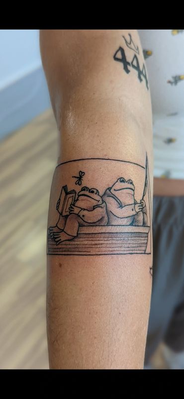 toad and frog tattoo illustrative