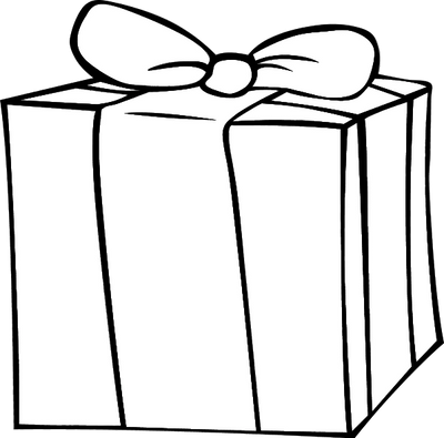 Sketch of wrapped present