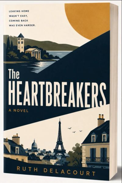 Book cover of The Heartbreakers. Literary novel debut by Ruth Delacourt.