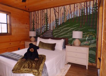 Lecont Lookout cabin mural