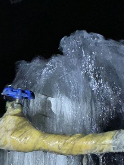 Backed up sewer / Blocked drain. Also, a leaking water line