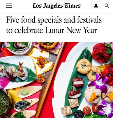 LA Times article Lunar New Year Specials